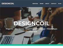 Tablet Screenshot of designcoil.com